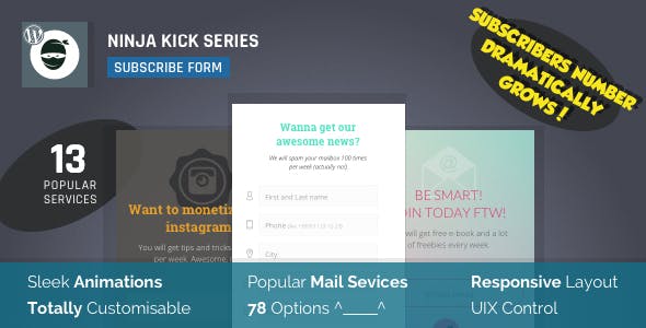 Ninja Kick v1.5.7 – Subscription WordPress Plugin