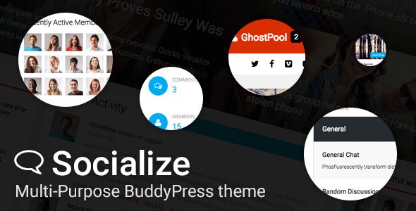 Socialize v2.38 – Multi-Purpose BuddyPress Theme