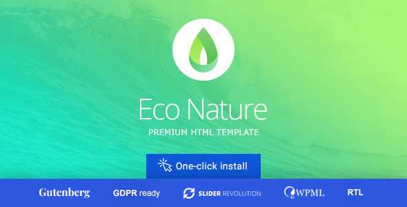 Eco Nature v1.4.6 – Environment & Ecology Theme