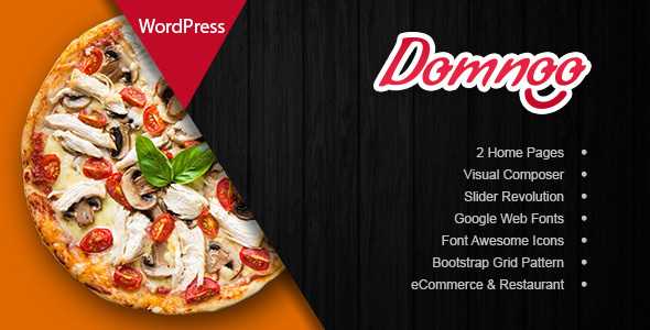 Domnoo v1.16 – Pizza & Restaurant WordPress Theme