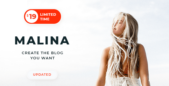 Malina v1.8.0 – Personal WordPress Blog Theme