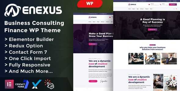 Enexus v1.0 – Consulting Business Elementor WordPress Theme