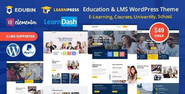 Edubin v2.0.9 – Education LMS WordPress Theme