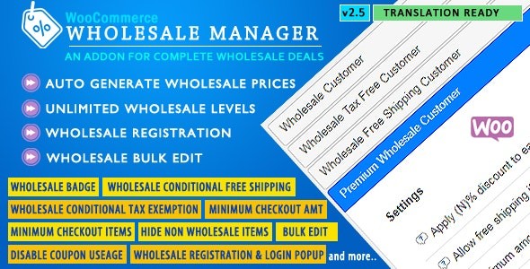 WooCommerce Wholesale Manager v2.5