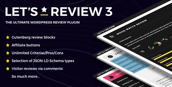 Let’s Review v3.0.4 – WordPress Plugin With Affiliate Options