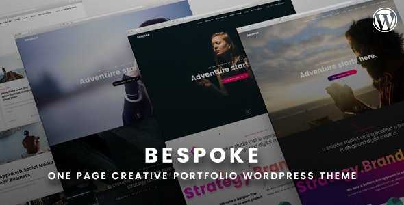 Bespoke v1.0 – Onepage Creative WordPress Theme