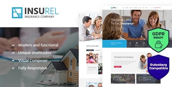 InsuRel v1.6.2 – Insurance & Finance WordPress Theme