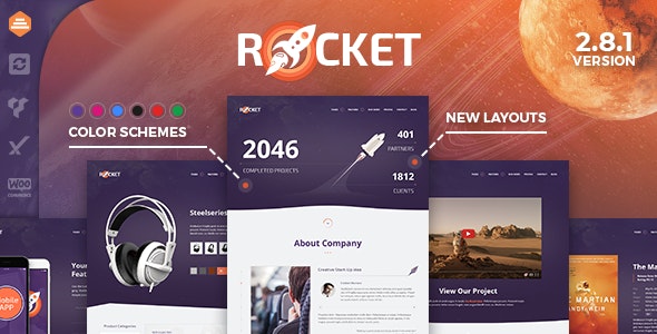 Rocket v2.8.1 – Creative Multipurpose WordPress Theme