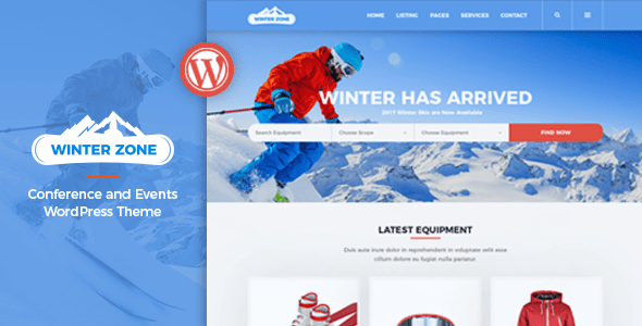 WinterZone v1.3 – Ski & Winter Sports WordPress Theme