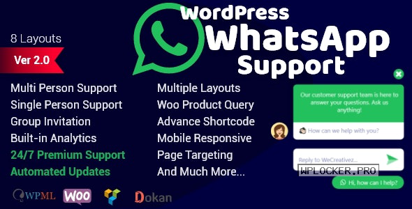 WordPress WhatsApp Support v2.0.1