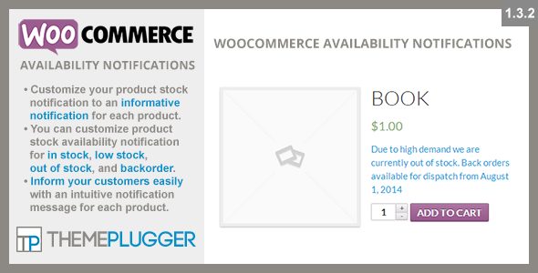 WooCommerce Availability Notifications v1.4.0