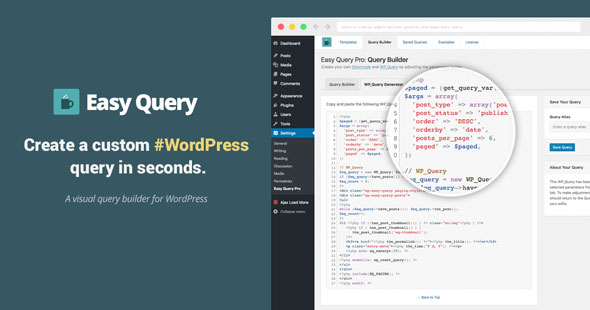 Easy Query Pro v2.2.2 – Visual Query Builder Plugin For WordPress
