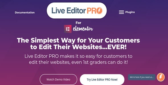 Live Editor PRO For Elementor v1.4.0