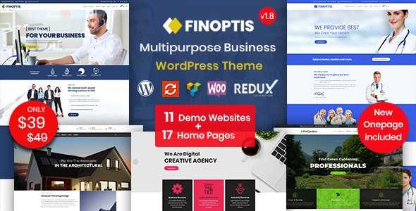 Finoptis v2.1 – Multipurpose Business WordPress Theme
