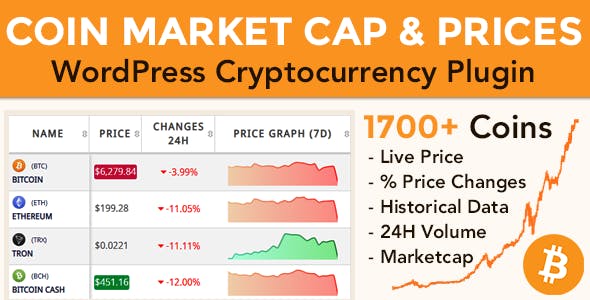 Coin Market Cap & Prices v3.6.4 – WordPress Cryptocurrency Plugin