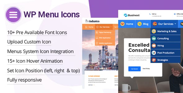 WP Menu Icons v1.1.3 – Effectively Add & Customize Icons For WordPress Menus