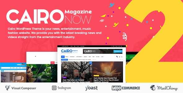 Cairo v2.1 – Newspaper & Magazine WordPress Theme