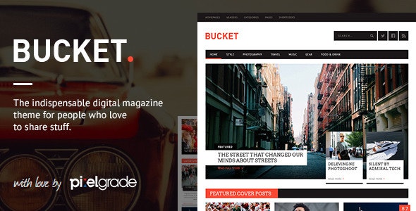BUCKET v1.7.0 – A Digital Magazine Style WordPress Theme