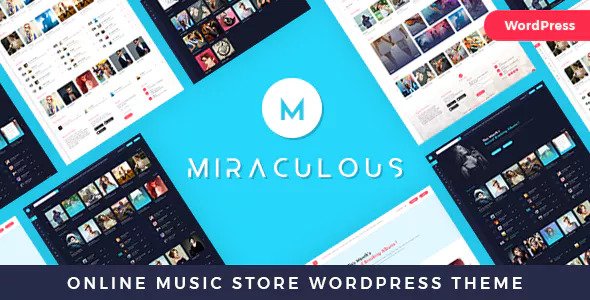 Miraculous v1.0.8 – Online Music Store WordPress Theme
