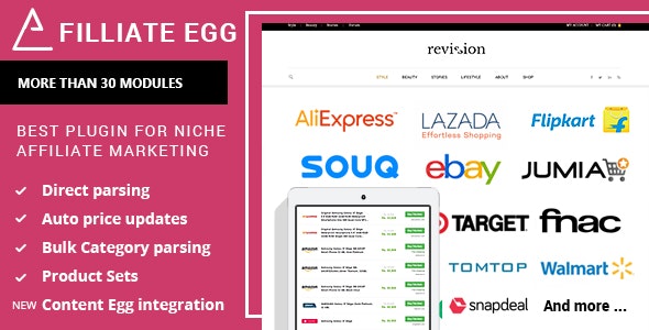 Affiliate Egg v9.6.2 – Niche Affiliate Marketing WordPress Plugin