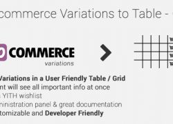 Woocommerce Variations to Table – Grid v1.3.11