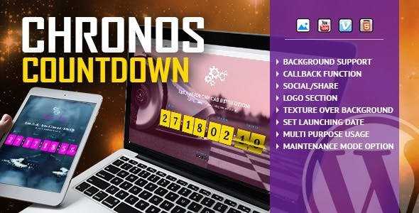 Chronos CountDown v1.2 – Responsive Flip Timer