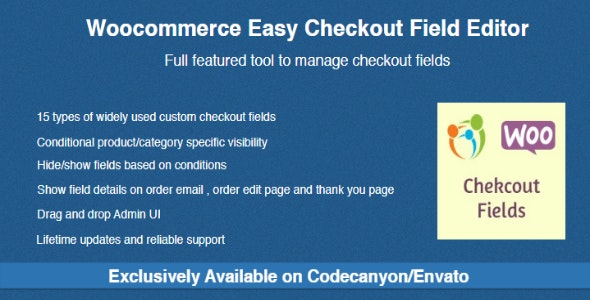 Woocommerce Easy Checkout Field Editor v1.9.3