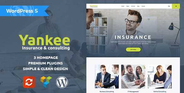 Yankee v1.2 – Insurance & Consulting WordPress Theme