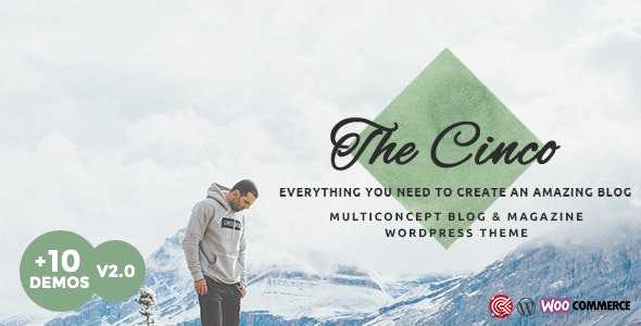 Cinco v1.0 – Multi-Concept Elegant WordPress Blog Theme