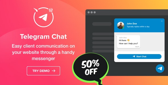 Telegram Chat Plugin for WordPress v1.0.0
