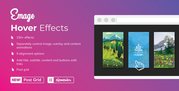 Emage v4.1.4 – Image Hover Effects for Elementor