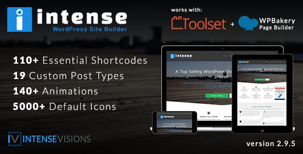 Intense v2.9.6 – Shortcodes and Site Builder for WordPress