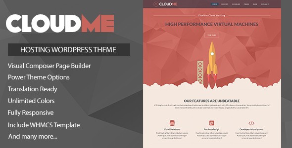 Cloudme Host v1.1.2 – WordPress Hosting Theme + WHMCS