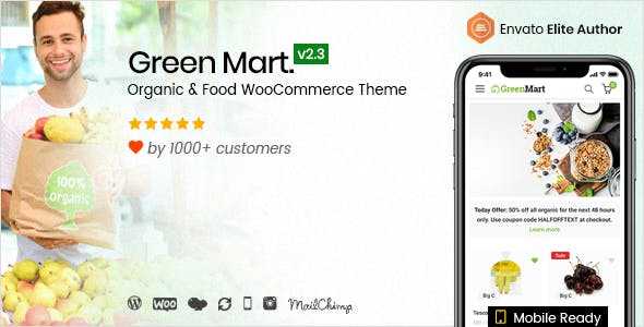 GreenMart v2.3.7 – Organic & Food WooCommerce WordPress Theme