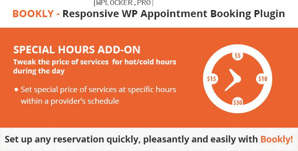 Bookly Special Hours (Add-on) v2.5