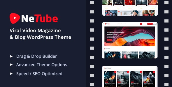 Netube v1.0.4 – Viral Video Blog / Magazine WordPress Theme