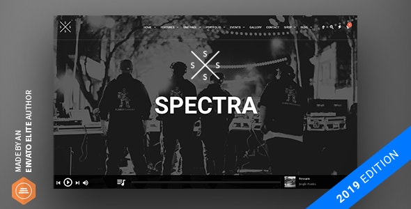 Spectra v2.5.0 – Music Theme for WordPress