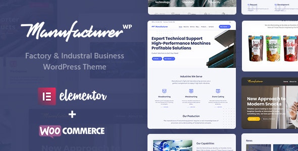 Manufacturer v1.1.6 – Factory and Industrial WordPress Theme