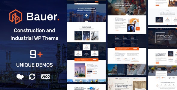 Bauer v1.3 – Construction and Industrial WordPress Theme