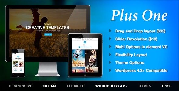 Plus v1.8.1 – One Page Marketing Portfolio WordPress Theme