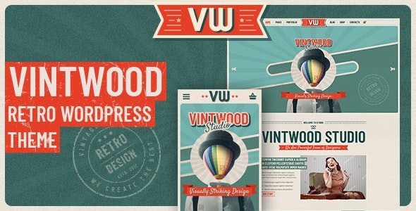 VintWood v1.0.5 – a Vintage, Retro WordPress Theme