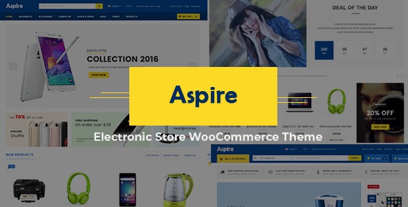 Aspire v4.5 – Electronic Store WooCommerce WordPress Theme