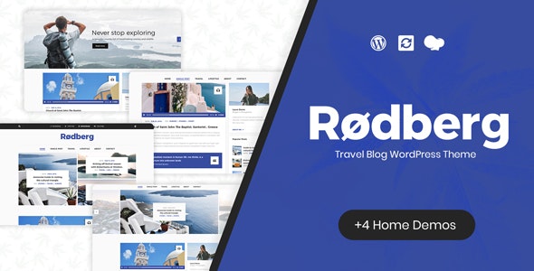 Rodberg v1.2 – Travel Blog WordPress Theme
