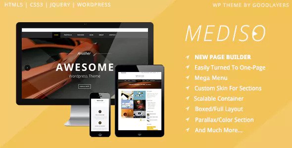 Mediso v1.2.2 – Corporate / One-Page / Blogging WP Theme