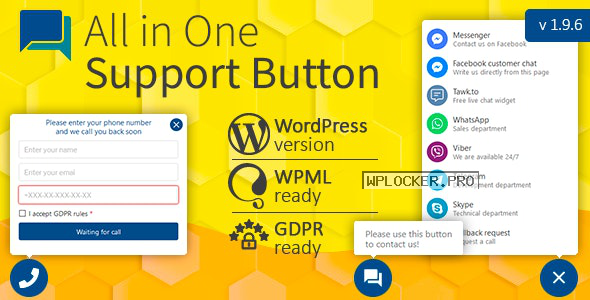 Contact us all-in-one button with callback v1.9.9