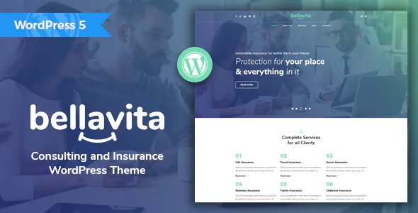 Bellavita v1.3 – Insurance & Finance WordPress Theme