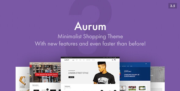 Aurum v3.5.0 – Minimalist Shopping Theme