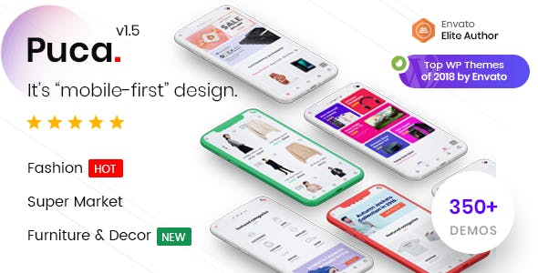 Puca v1.5.6 – Optimized Mobile WooCommerce Theme