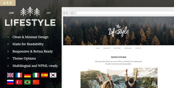 The Lifestyle v1.2.1 – Vintage, Minimal and Simple Theme