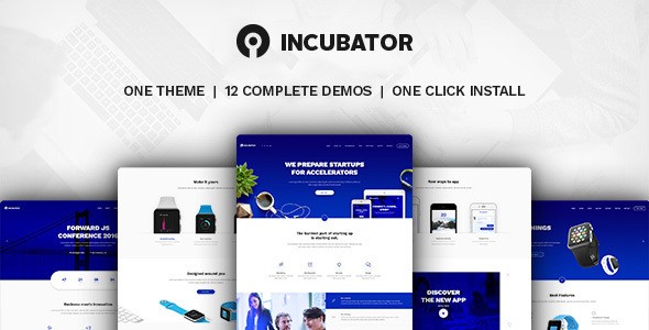 Incubator v1.9.9 – WordPress Startup Business Theme